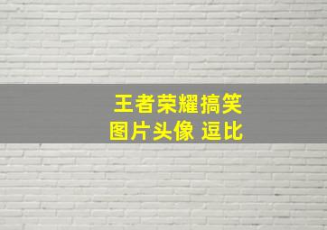 王者荣耀搞笑图片头像 逗比